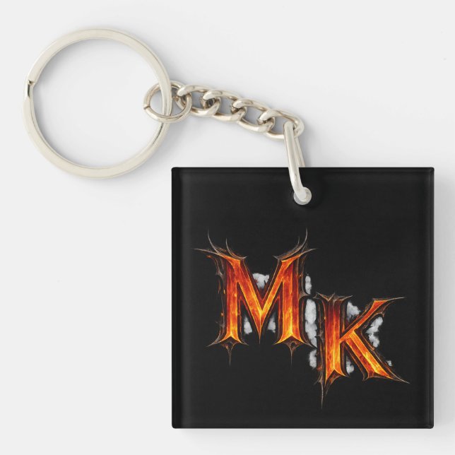 MK Infernal Gothic Emblem Keychain (Front)