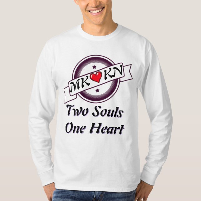 MK ♥ KN Two Souls One Heart Long Sleeve T-Shirt –  (Front)