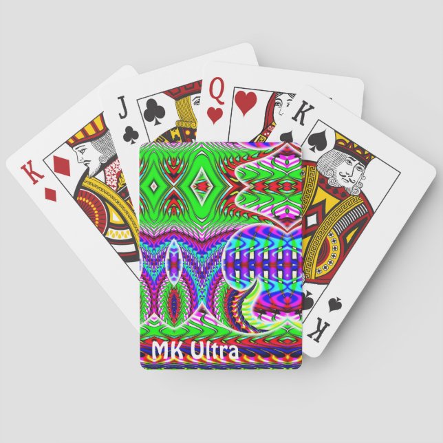 MK Ultra (You may change the words) Poker Cards (Back)