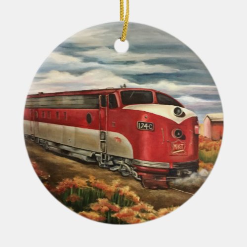 MKT Train Ceramic Ornament