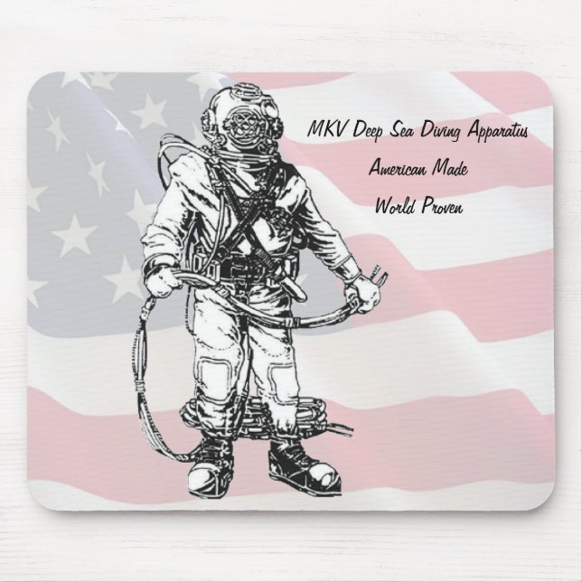 MKV Deep Sea Diver- American Made Mouse Pad (Front)