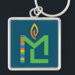 ML Chalice Logo Keychain<br><div class="desc">ML logo with a chalice flame on a keychain</div>