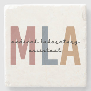 MLA Medical Laboratory Assistant Stone Coaster