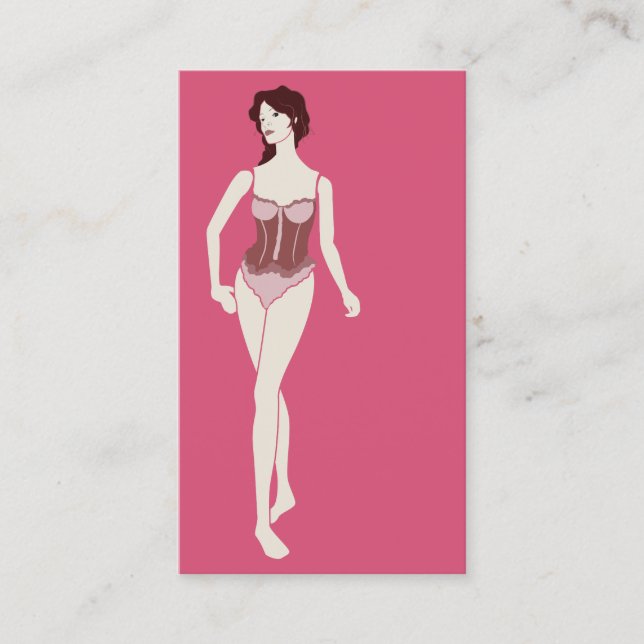 m'lady mannequin business card (Front)