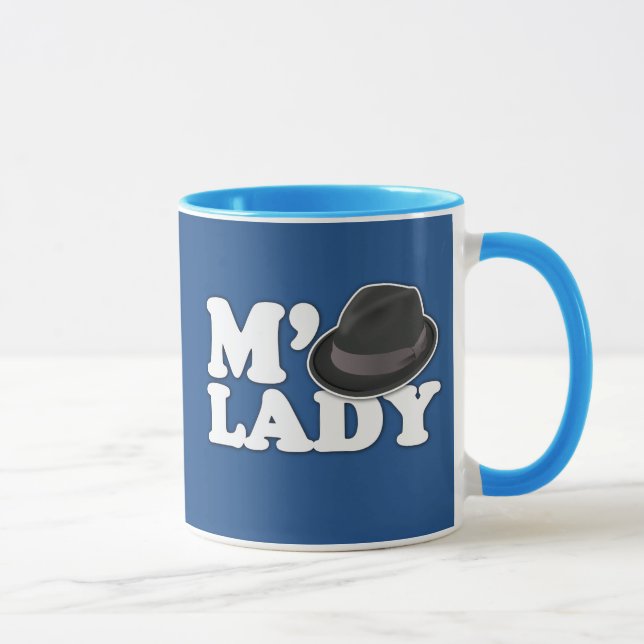 M'Lady Tip the Fedora Mug (Right)