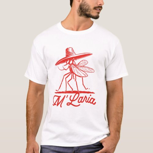 MLARIA FUNNY MOSQUITO   T_Shirt