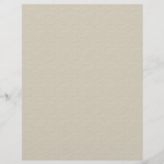 MLE NEUTRAL TAN DECORATIVE EMBOSSED PATTERN TEXTUR FLYER