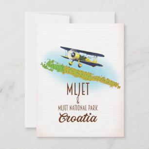 Mljet National Park Croatia map