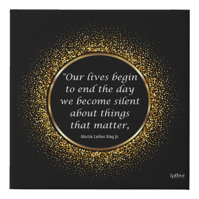 MLK QUOTE CANVAS PRINT (Front)
