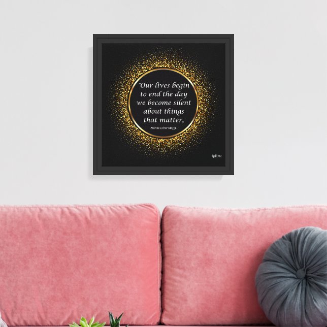 MLK QUOTE CANVAS PRINT (Insitu(LivingRoom))
