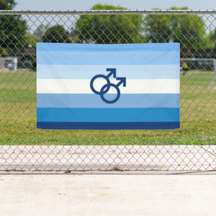 MLM Gay Male Pride Flag Banner