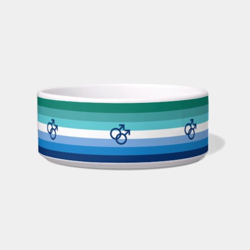 Mlm Gay Male Pride Flag Bowl Zazzle