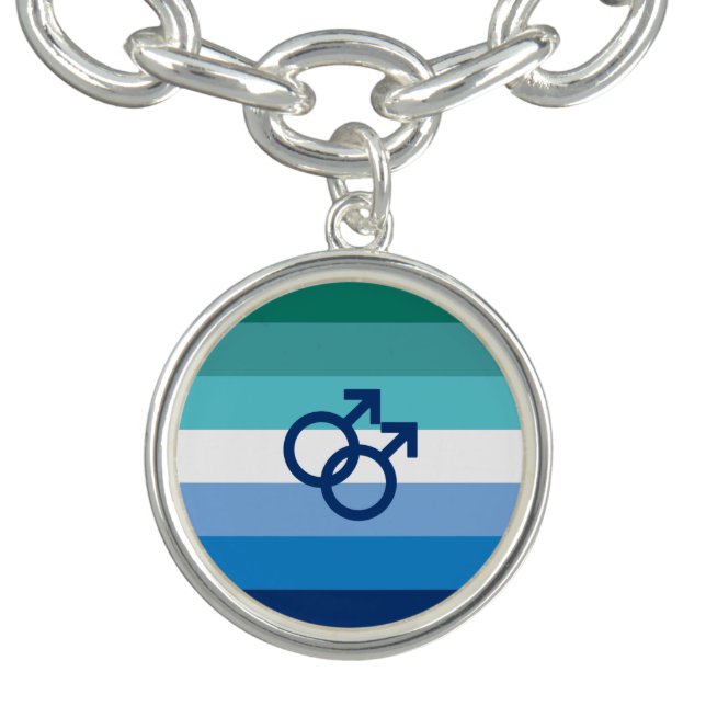 MLM Gay Male Pride Flag Bracelet (Design)
