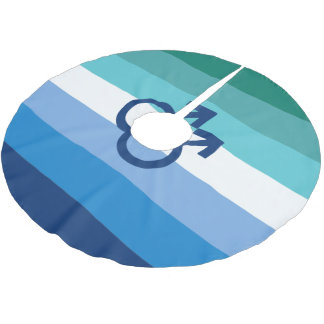 MLM Gay Male Pride Flag Brushed Polyester Tree Skirt