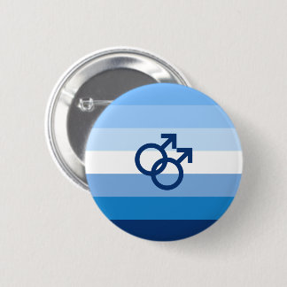 MLM Gay Male Pride Flag Button