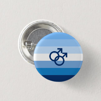 MLM Gay Male Pride Flag Button