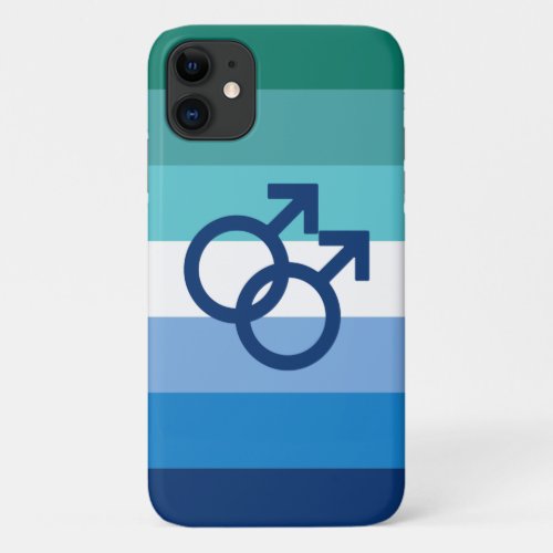 MLM Gay Male Pride Flag iPhone 11 Case