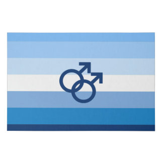 MLM Gay Male Pride Flag Faux Canvas Print