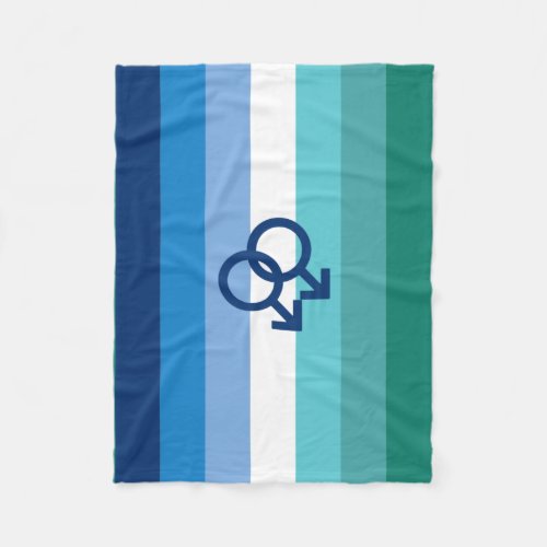 MLM Gay Male Pride Flag Fleece Blanket