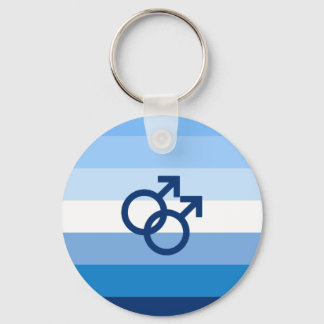 MLM Gay Male Pride Flag Keychain