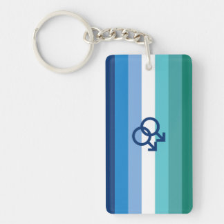MLM Gay Male Pride Flag Keychain