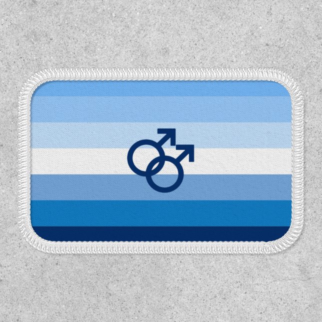 MLM Gay Male Pride Flag Patch (Front)