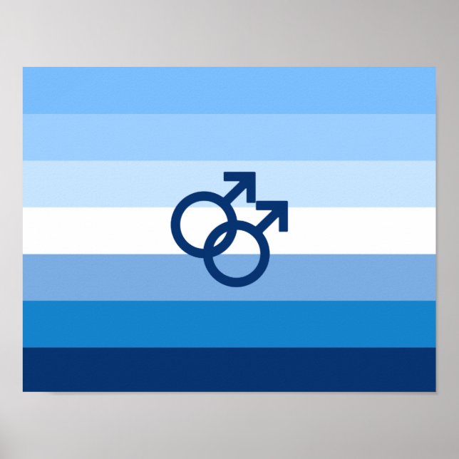 MLM Gay Male Pride Flag Poster (Front)