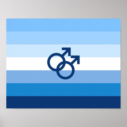 Mlm Gay Male Pride Flag Poster 3164