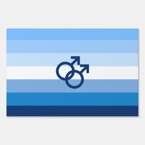 MLM Gay Male Pride Flag Sign | Zazzle