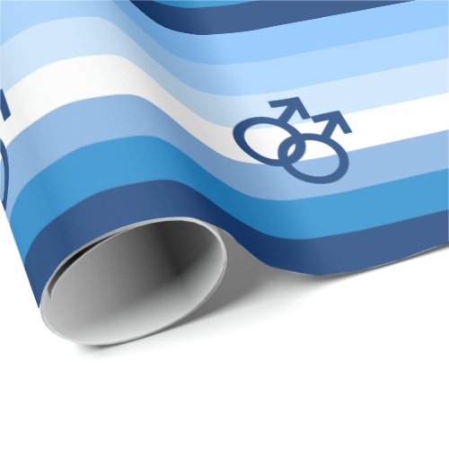 MLM Gay Male Pride Flag Wrapping Paper