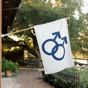 MLM Gay Men Gender Symbol House Flag