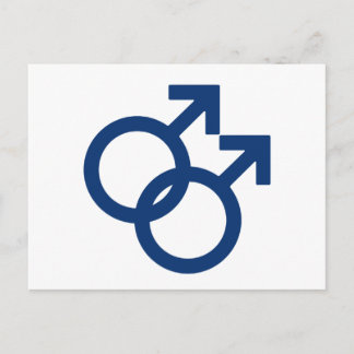 MLM Gay Men Gender Symbol Postcard
