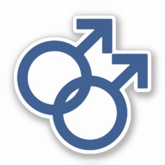 MLM Gay Men Gender Symbol Sticker