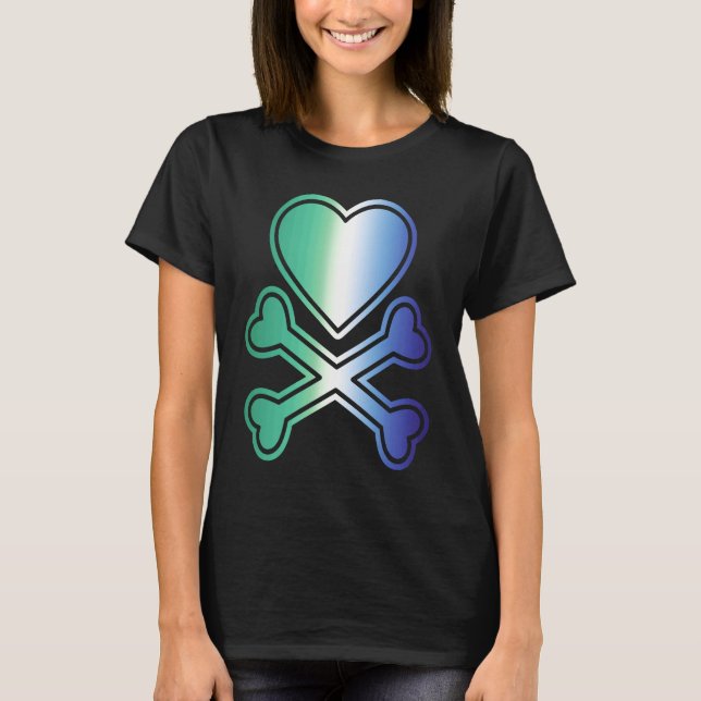MLM Gay Men Loving Men LGBTQ Valentine's Day LGBT T-Shirt (Front)