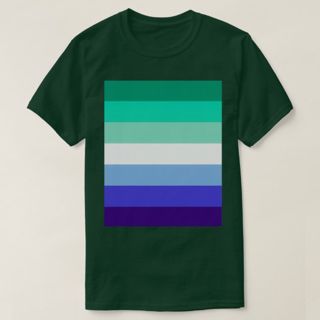 MLM Gay Pride Flag Graphic T-Shirt (Design Front)