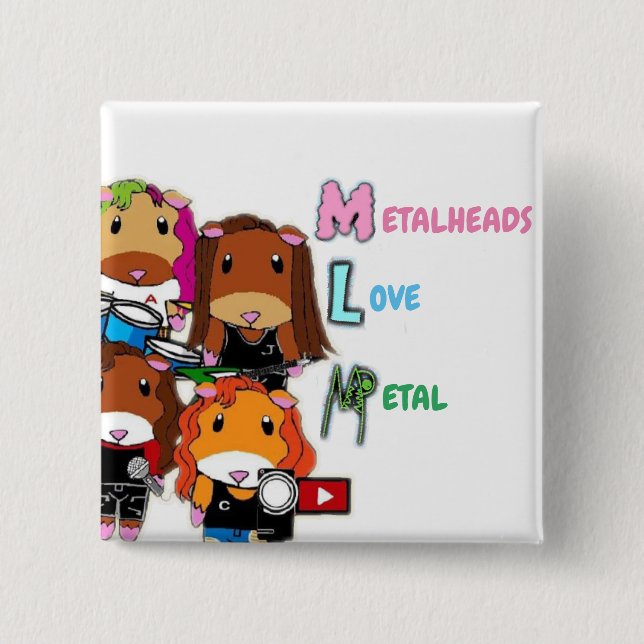 MLM: Guinea PIgs Button (Front)