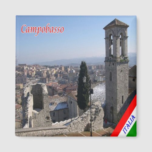 MLS018 CAMPOBASSO Bell Tower San Bartolomeo Fridge Magnet