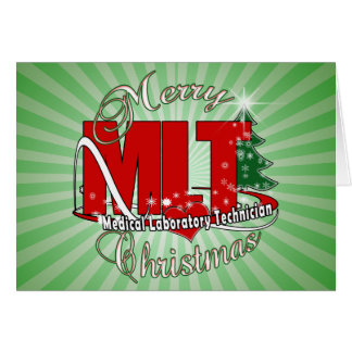 MLT CHRISTMAS MEDICAL LABORATORY TECH CARDS