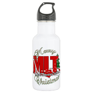 MLT CHRISTMAS MEDICAL LABORATORY TECH STAINLESS STEEL WATER BOTTLE
