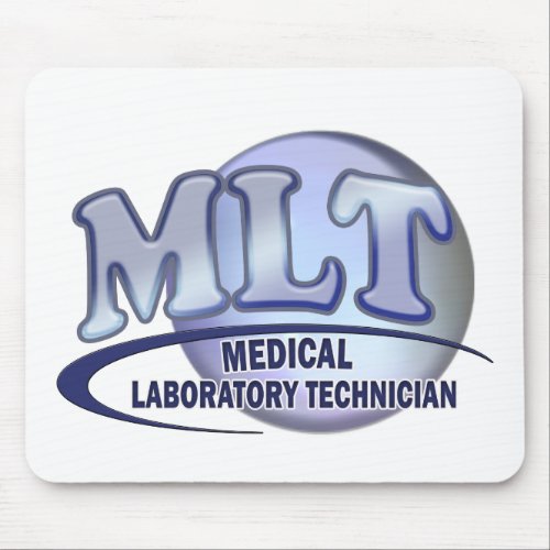 MLT FunBlue LOGO _ MEDICAL LABORATORY TECHNICIAN Mouse Pad