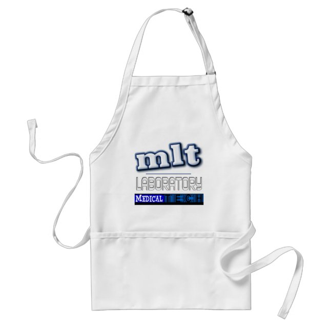 MLT LOGO - LABORATORY MEDICAL TECH ADULT APRON (Front)