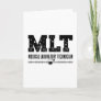 MLT Medical Laboratory Technician Science Lab Tech Card