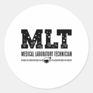 MLT Medical Laboratory Technician Science Lab Tech Classic Round Sticker