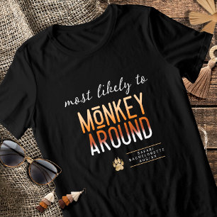 MLT Monkey Around Bachelorette ID1156 Tri-Blend Shirt