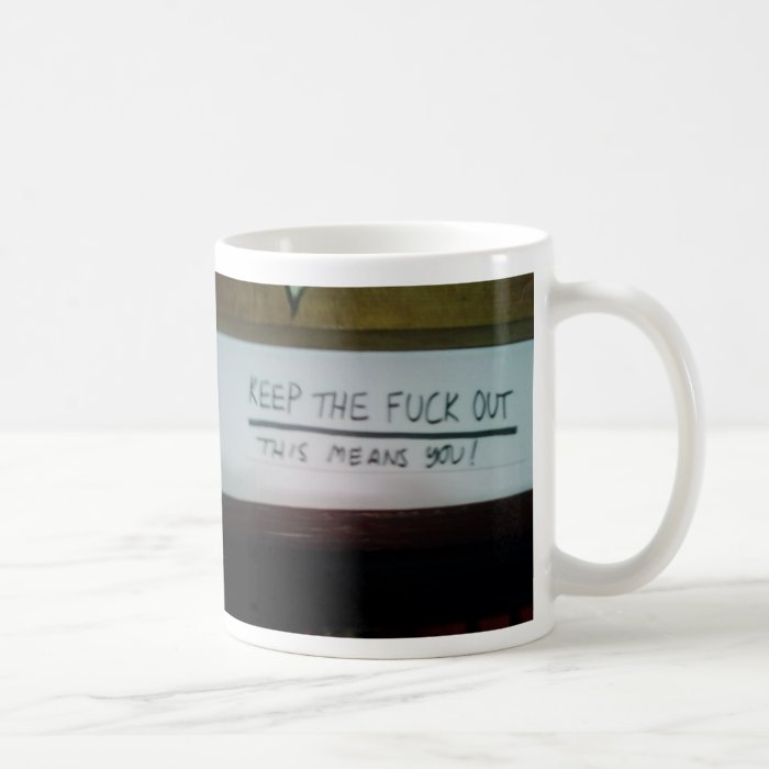 MM2, M.89, It's A Note For You On The Other Side Coffee Mugs
