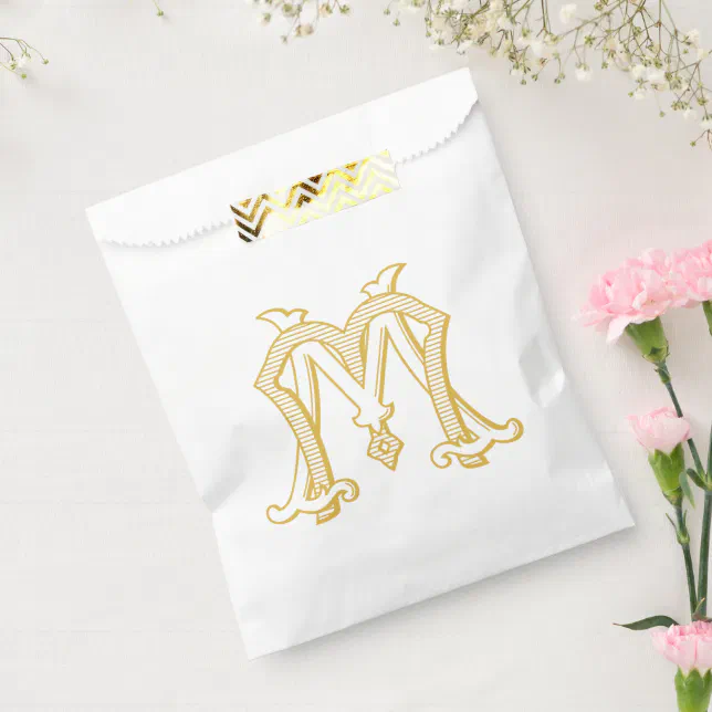 MM Monogram or MM Logo Favor Bag