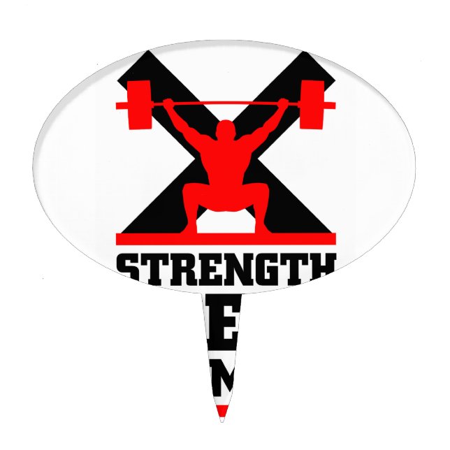 mma athlete cake topper (Front)