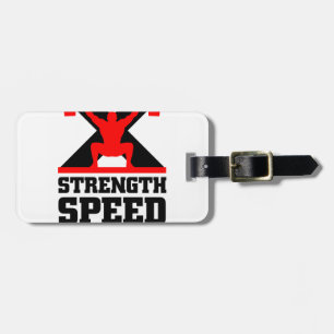 mma athlete luggage tag