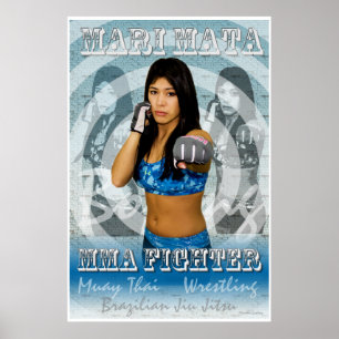 MMA Female Fighter Mari Mata Poster