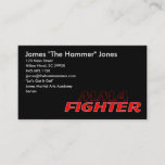 Mma Fighter Business Card at Zazzle